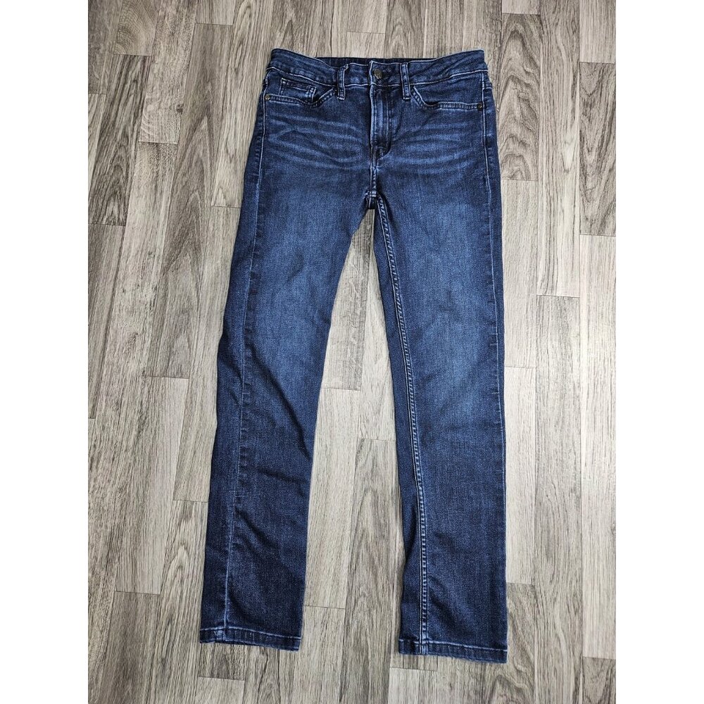 Calvin Klein Jeans‎ Slim Boyfriend Pants Womens 2 Stretch Denim Mid Rise